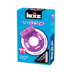 Виброкольца LUXE VIBRO Бешеная Гейша + презерватив