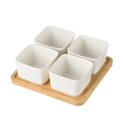 Менажница керамическая, набор соусников для подачи и сервировки