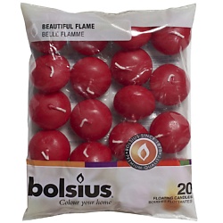 Свечи плавающие Bolsius Classic темно-красные