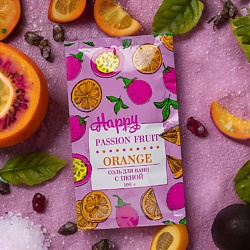 Соль для ванн с пеной Happy Passion fruit & Orange