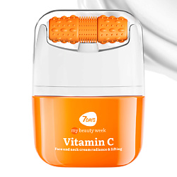 Крем для лица, массажер для лица 2в1