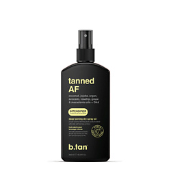 Сухое масло-спрей для загара tanned AF deep  tanning dry spray oil