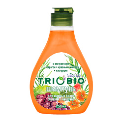 Шампунь для жирных волос с экстрактами эстрагона, красного винограда, настурции