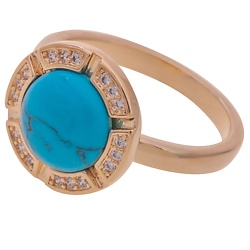 Кольцо с бирюзой "Луна"