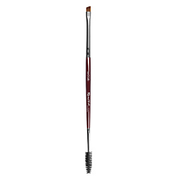 Кисть sa06lb наклонная из синтетики и щеточка для бровей
