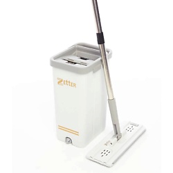 Швабра с отжимом и ведром, комплект для уборки и мытья полов