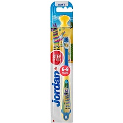 Детская зубная щетка Jordan Step by Step от 6 до 9 лет, мягкая