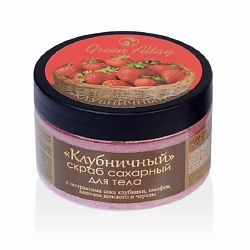 Скраб для тела сахарный Клубничный