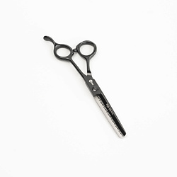 Парикмахерские ножницы black edition филировочные 34 зубьев 6.0"