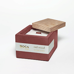 Свеча ароматическая RED WOOD в бетоне, клюква, аргана
