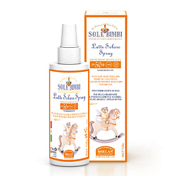 Детское молочко-спрей для защиты от солнца c фактором защиты SPF 50+ Sole Bimbi