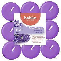 Свечи чайные арома Bolsius True scents лаванда