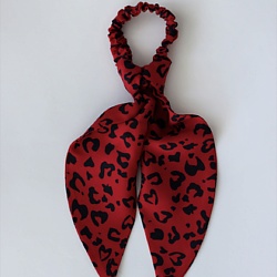 Резинка для волос "лео на красном"