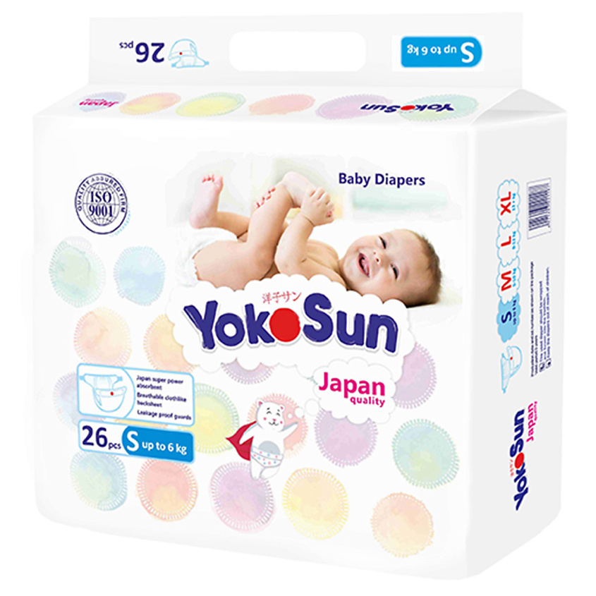 YOKOSUN Подгузники S (до 6 кг) купить по цене 599₽ в ЛЭТУАЛЬ