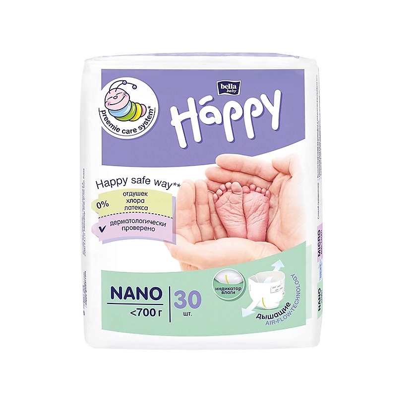 BELLA BABY HAPPY Подгузники для детей Nano купить по низким ценам в ЛЭТУАЛЬ