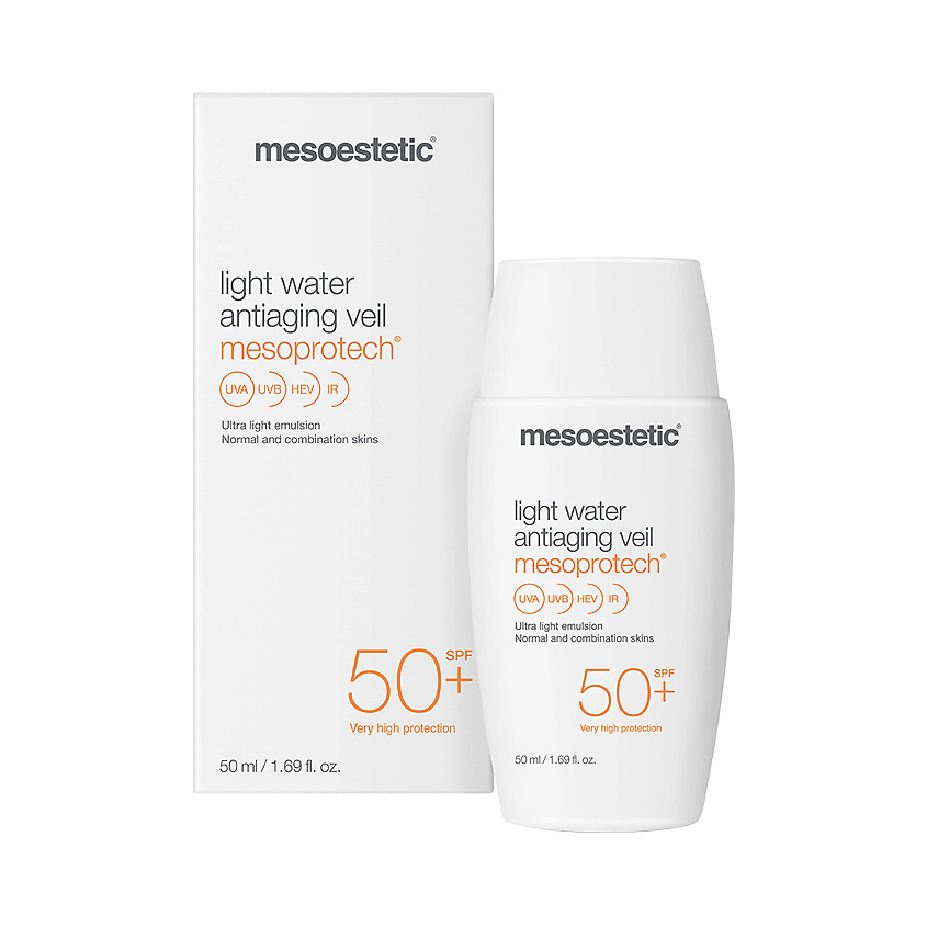 MESOESTETIC Солнцезащитная эмульсия для лица SPF 50+ /Mesoprotech light ...