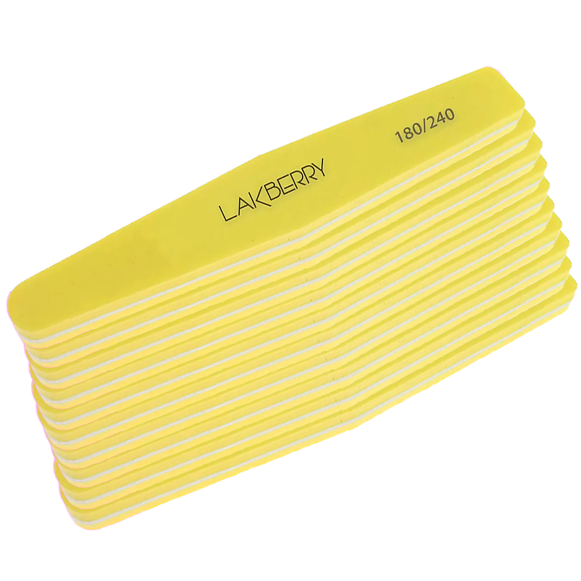 GET THE REASON LAKBERRY Пилка-баф для шлифовки ногтей ромб 180/240 ...