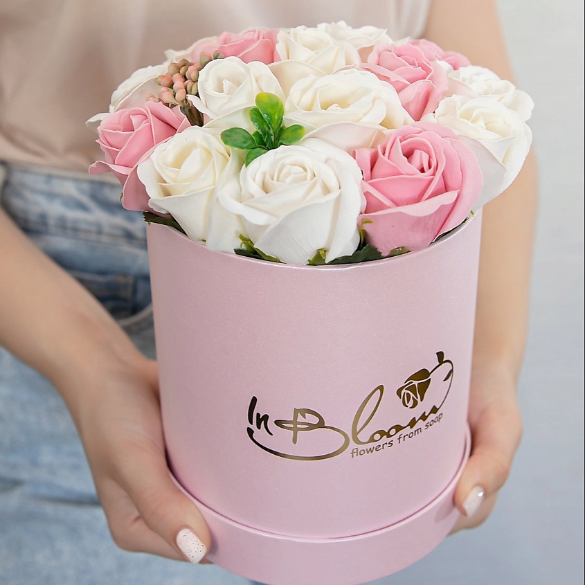 INBLOOM Букет из мыльных цветов (Розовый 14*16) купить по цене 2490₽ в ...
