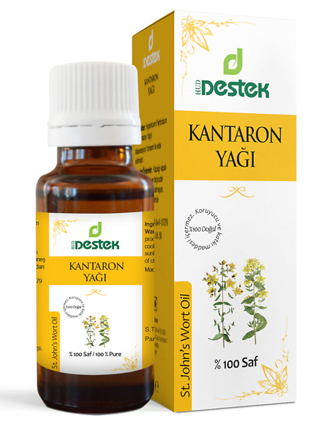 DESTEK Косметическое масло зверобоя для массажа, для лица, для волос ...