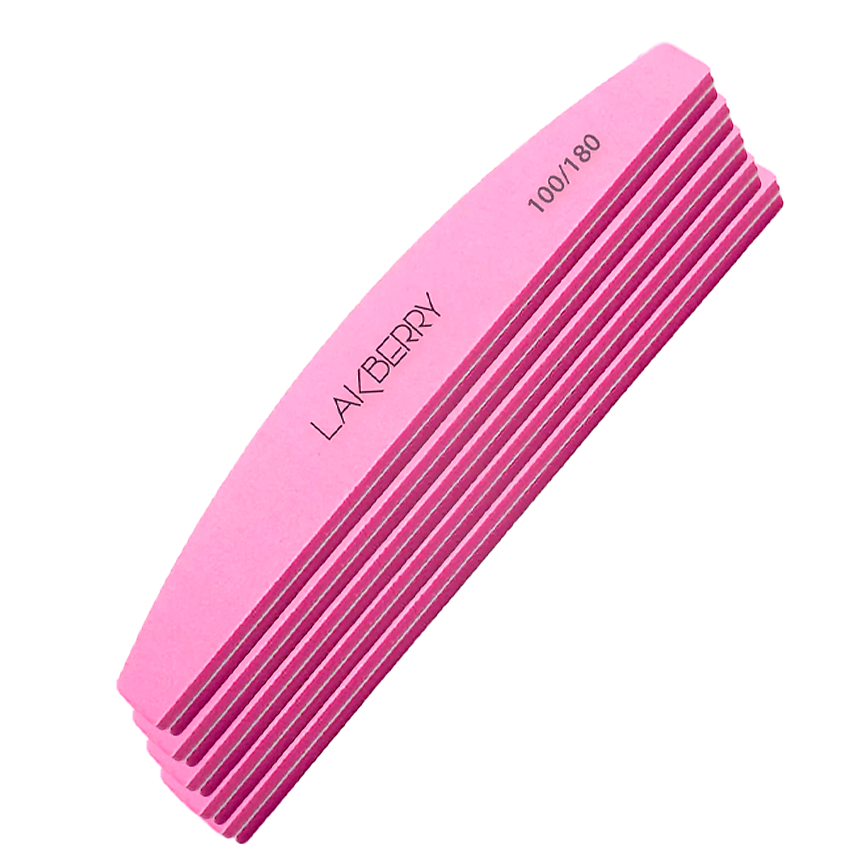 GET THE REASON LAKBERRY Пилка-баф для шлифовки ногтей лодка 180/240, 10 ...
