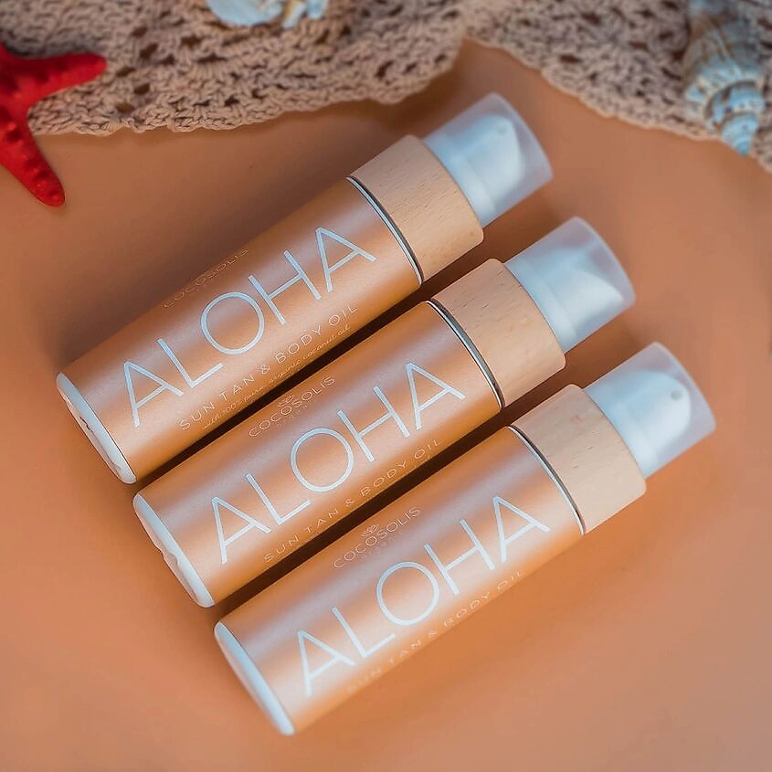 COCOSOLIS Масло для Загара с Ароматом Кокоса Aloha Suntan & Body Oil – фото 3