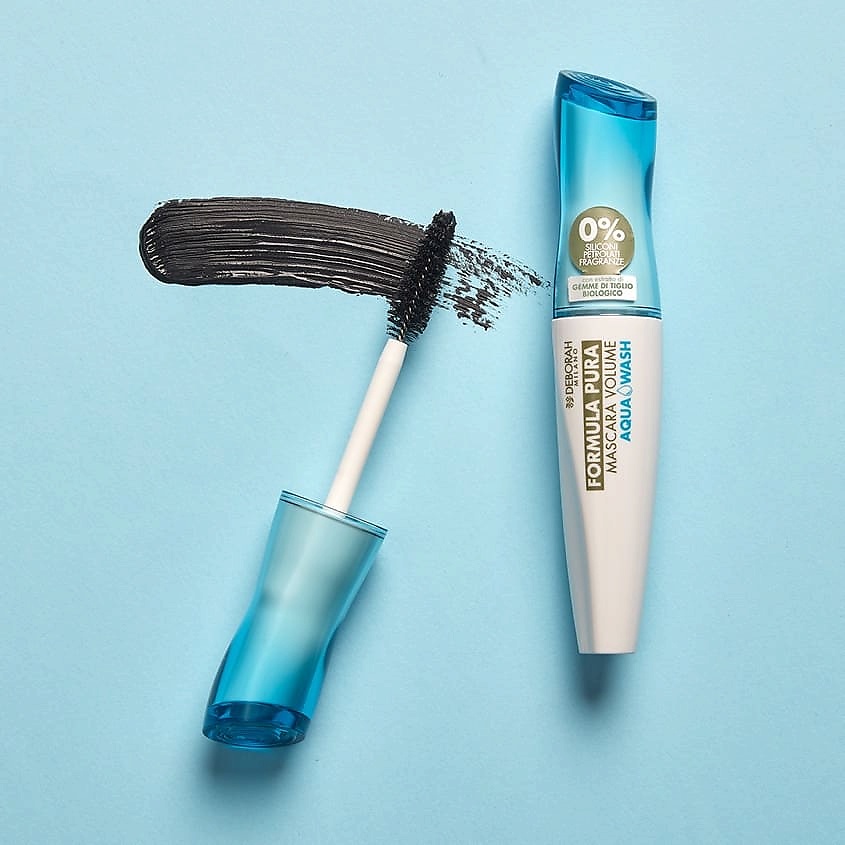 DEBORAH MILANO Тушь для ресниц Объем FORMULA PURA MASCARA VOLUME AQUA WASH BLACK – фото 2