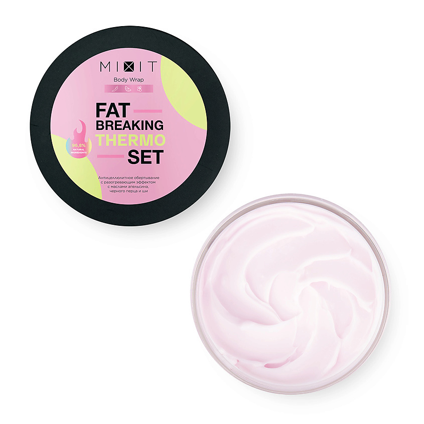 MIXIT Антицеллюлитное обёртывание с разогревающим эффектом FAT BREAKING SET THERMO Body Wrap – фото 2