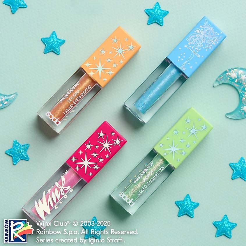 SODA Жидкие тени для век Solaria #magicalpower. Коллекция Winx – фото 5