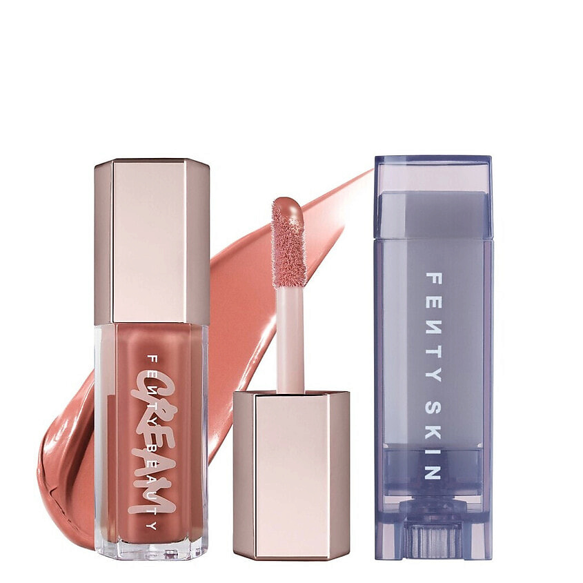 Изображение товара Fenty Beauty Блеск для губ GLOSS CREAM X LUX BALM Fenty Glow набор увлажняющих бальзамов