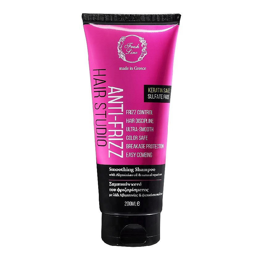 Изображение товара FRESH LINE Шампунь для волос разглаживающий Smoothing Shampoo Anti-Frizz, 200 мл