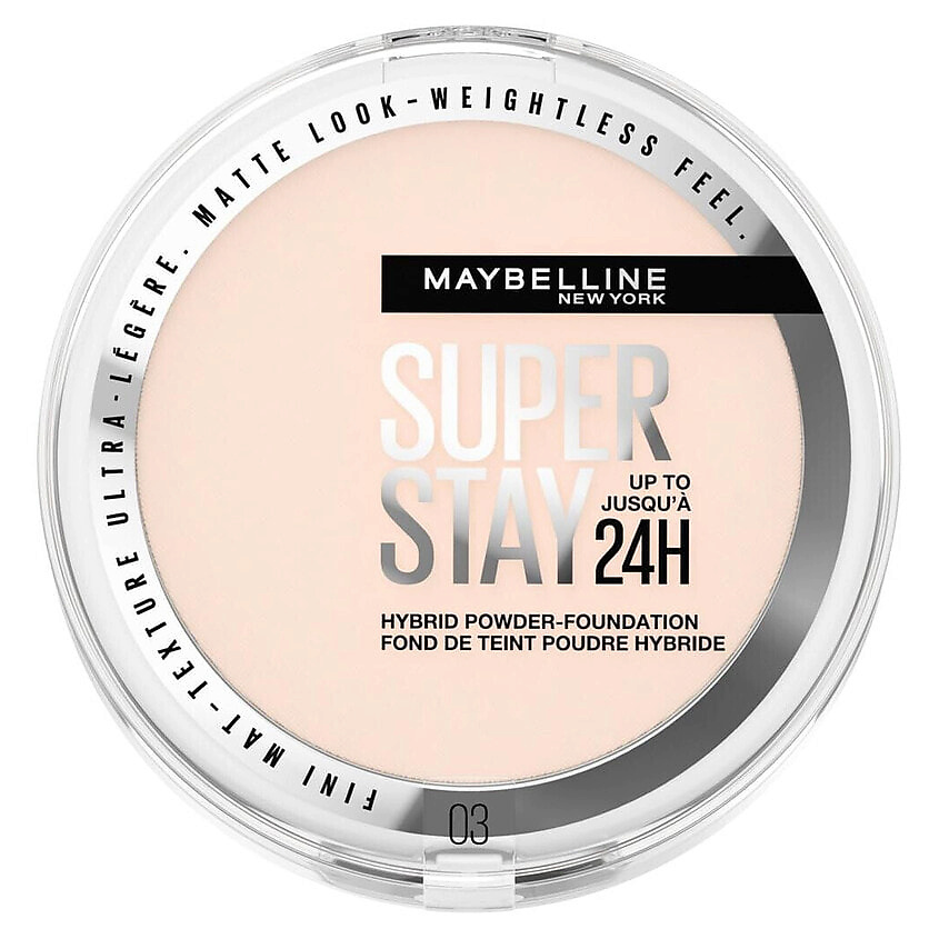 Изображение товара MAYBELLINE Стойкая тональная пудра Super Stay 24H Hybrid Powder-Foundation, № 03