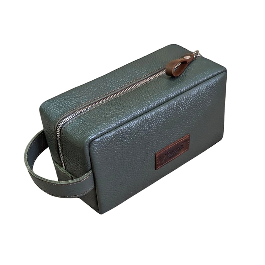 Изображение товара JARS Косметичка из кожи, 1 шт. Цвет зеленый