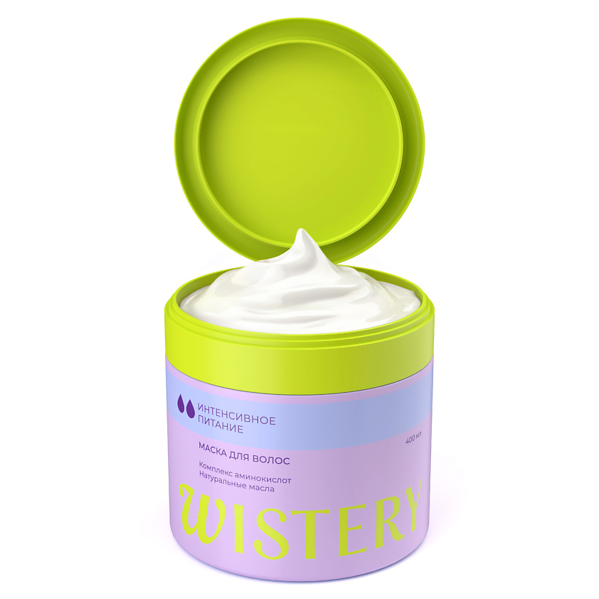Изображение товара WISTERY Маска для волос "Интенсивное питание", Шапочка для душа в подарок!