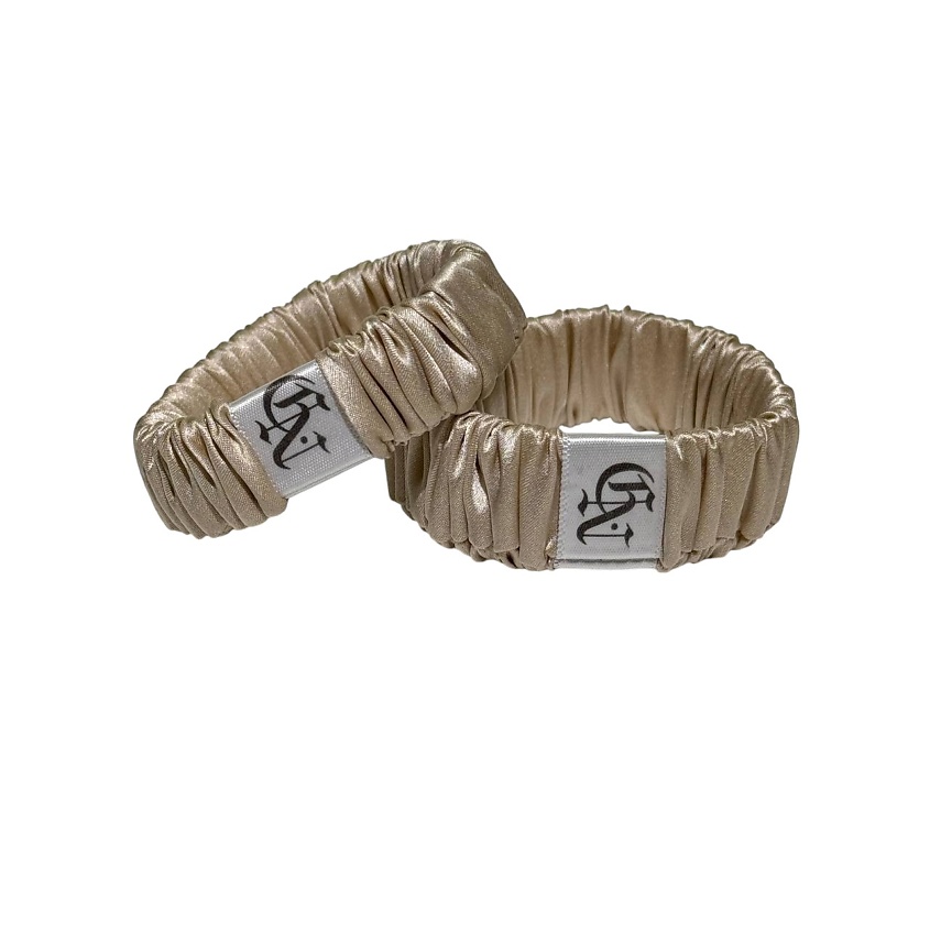 Изображение товара Комплект шёлковых резинок для волос 2 шт с стильной упаковкой