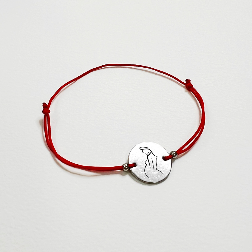 Изображение товара Браслет желаний Сочиняй мечты с символом на красной нити регулируемый