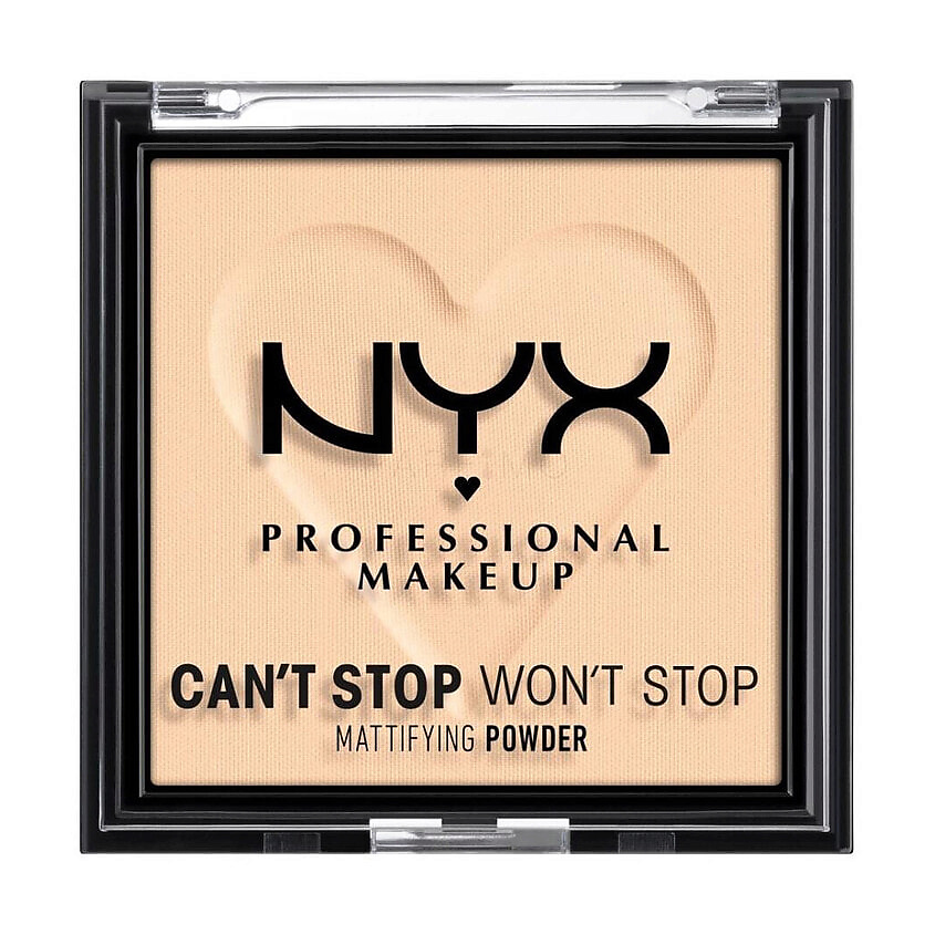 Изображение товара NYX PROFESSIONAL MAKEUP Компактная матирующая пудра Can't Stop Won't Stop, 02 Light