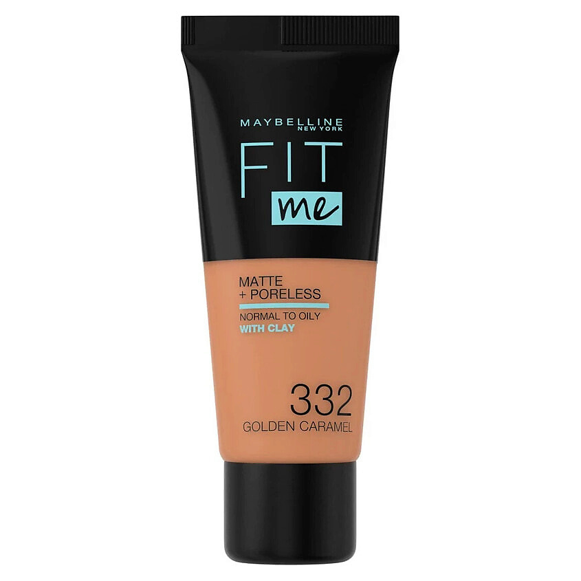 Изображение товара MAYBELLINE Матирующий тональный крем Fit Me Matte & Poreless, 332 Golden caramel
