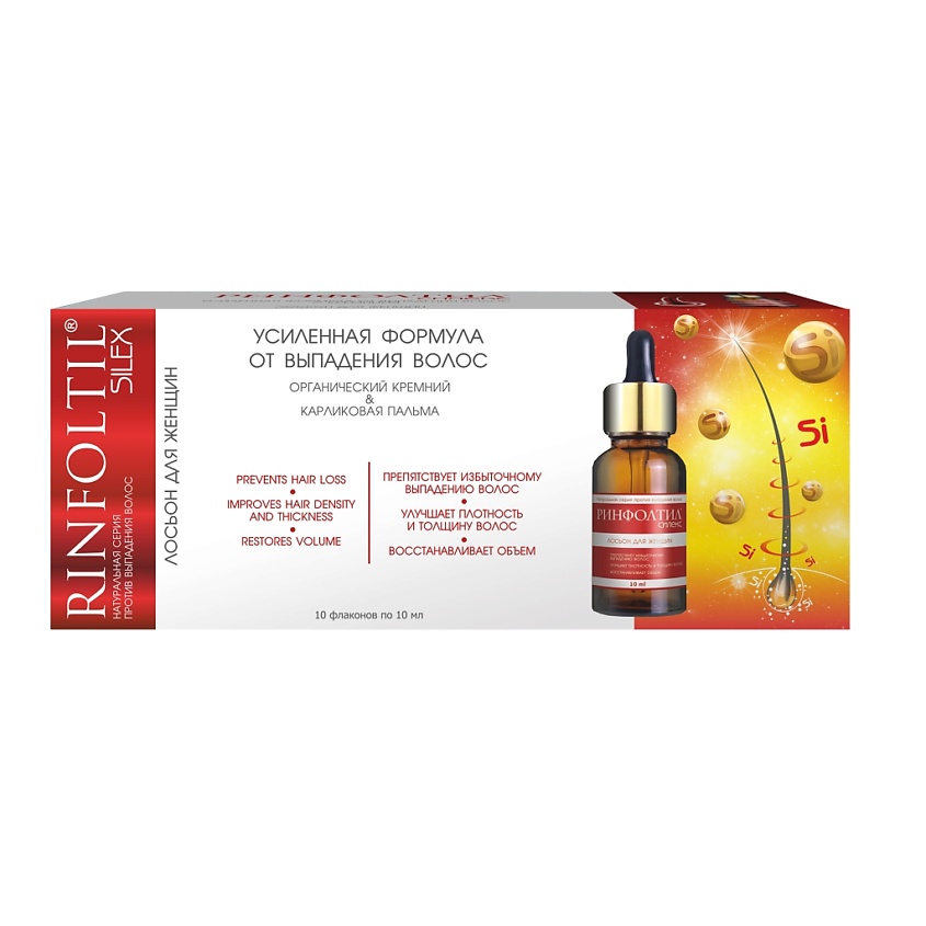 Изображение товара РИНФОЛТИЛ СИЛЕКС Лосьон от выпадения волос для женщин, 100 мл
