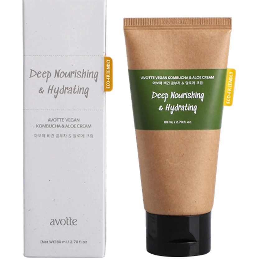 Изображение товара AVOTTE Крем для лица с комбучей и алоэ Vegan Kombucha & Aloe Cream 80 мл