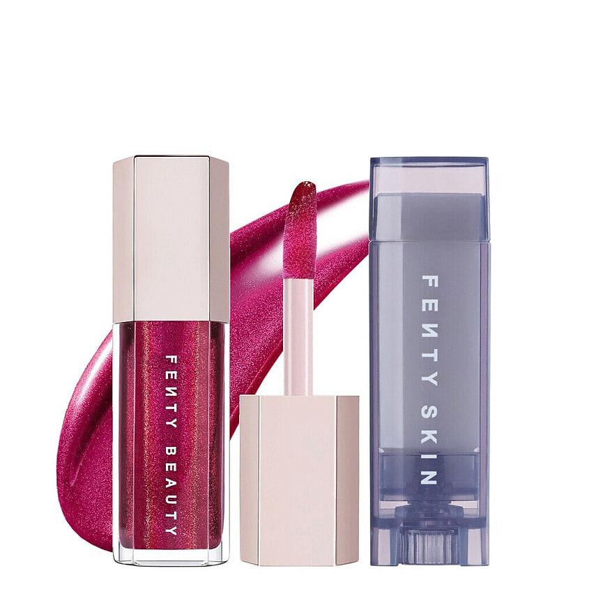 Изображение товара Fenty Beauty Gloss Bomb x Lux Balm набор для губ увлажнение и объем