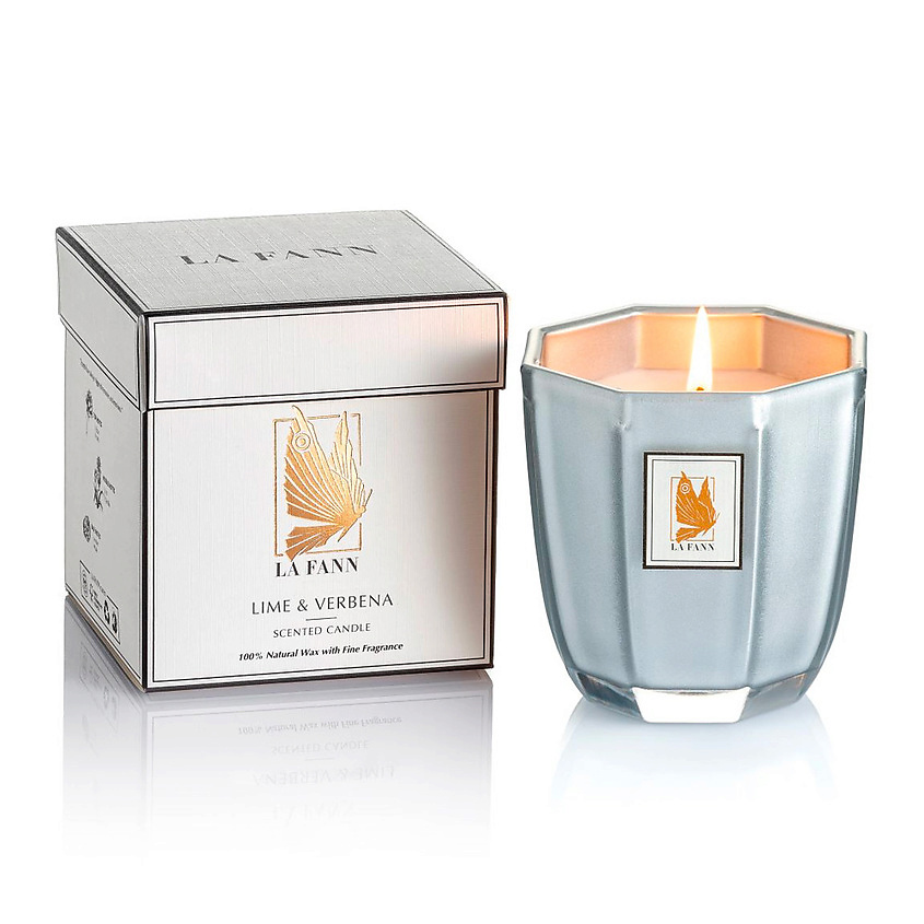 Изображение товара LA FANN Ароматическая свеча Lime & Verbena, 220 г