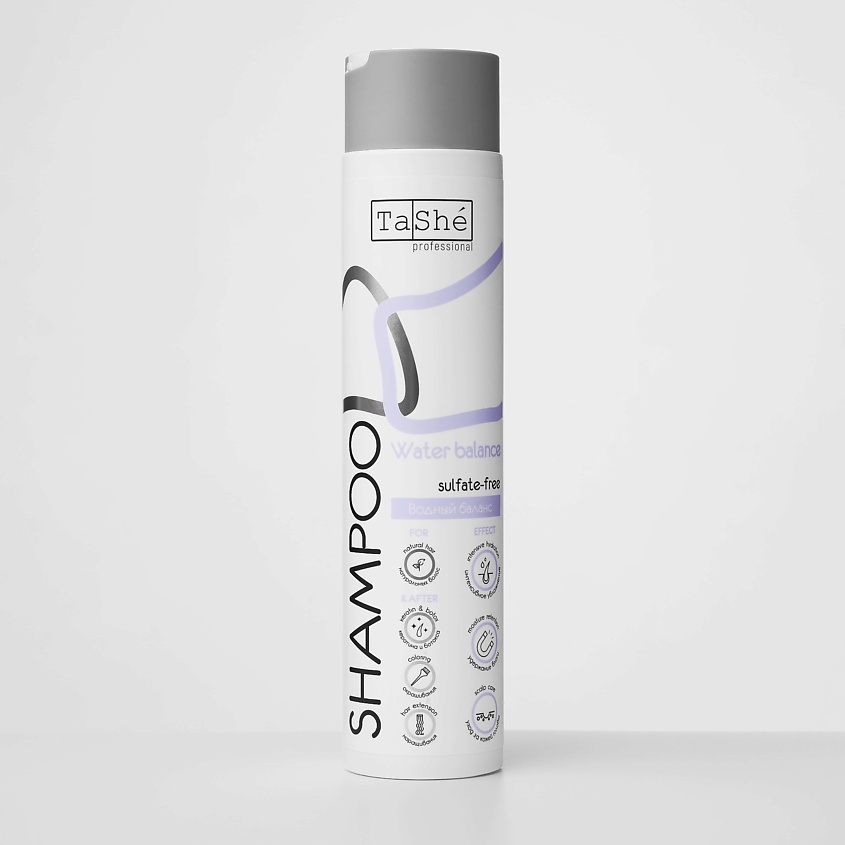 Изображение товара TASHE PROFESSIONAL Шампунь бессульфатный для волос "Water balance", 300 мл