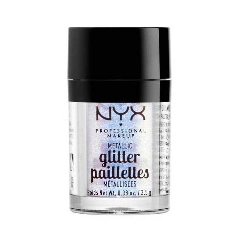 Изображение товара NYX PROFESSIONAL MAKEUP Рассыпчатый глиттер для лица и тела Face & Body Metallic Glitter, 2.5 г