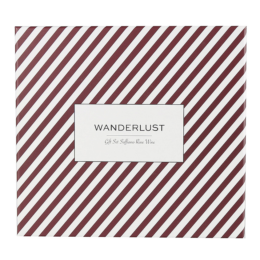 Изображение товара WANDERLUST Подарочный набор Saffiano Rose Wine. Комплект: кошелек + бирка на багаж., 2 шт.