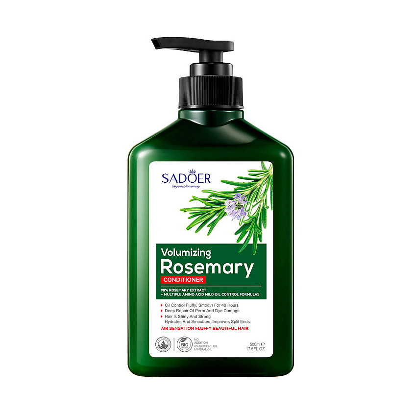 Изображение товара SADOER Шампунь против перхоти с экстрактом розмарина, 1 шт.