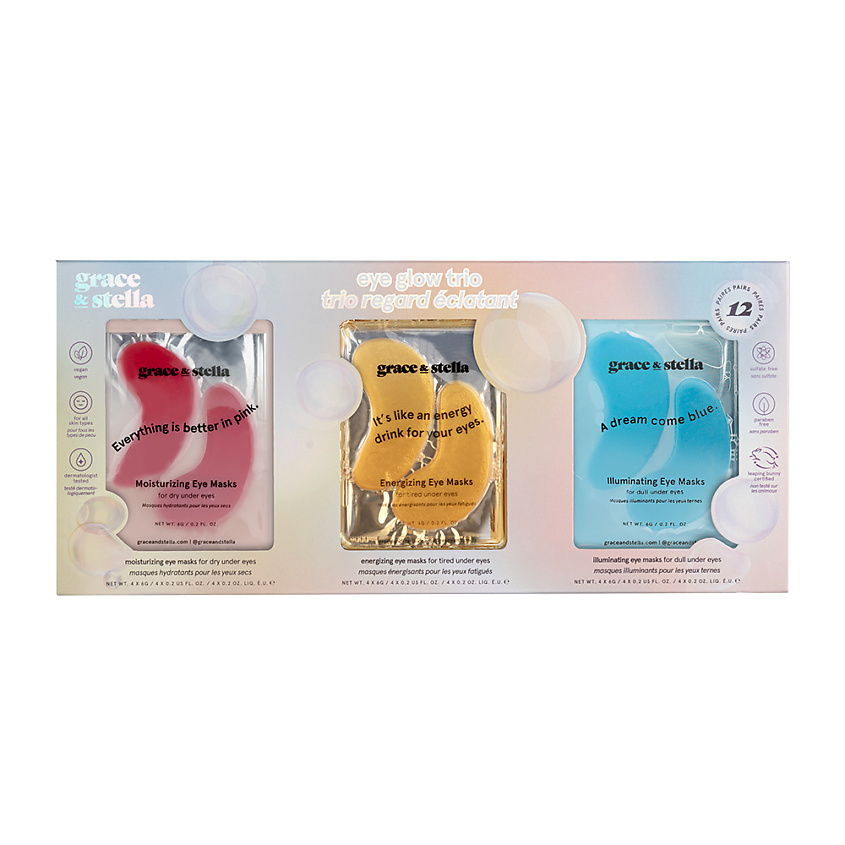 Изображение товара GRACE AND STELLA Подарочный набор «Лучезарное трио», 12 пар