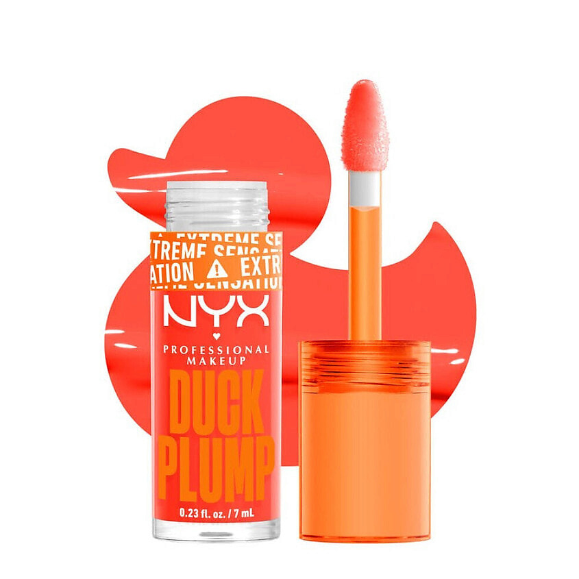 Изображение товара NYX PROFESSIONAL MAKEUP Блеск для губ для придания объема Duck Plump High Pigment Lip Gloss, 13 Peach Out