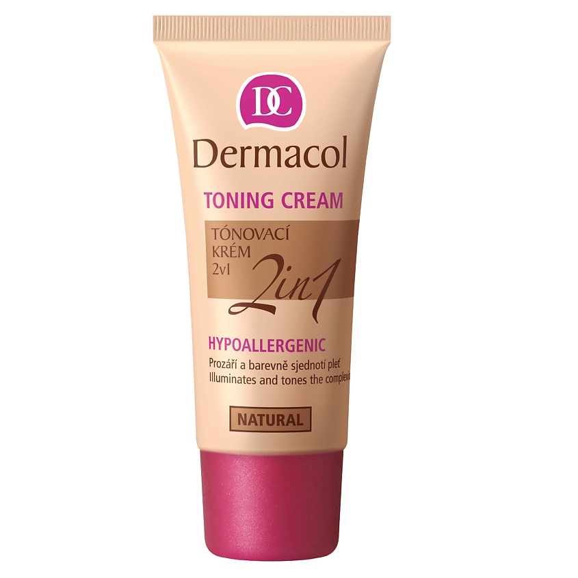 Изображение товара DERMACOL Тонaльный крем TONING CREAM 2 в 1, увлажняющий и тональный крем 2 в 1