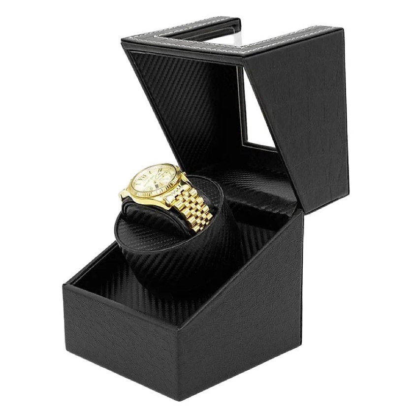 Изображение товара CLOX Шкатулка для автоподзавода и хранения наручных часов, WS8901-3, Черный