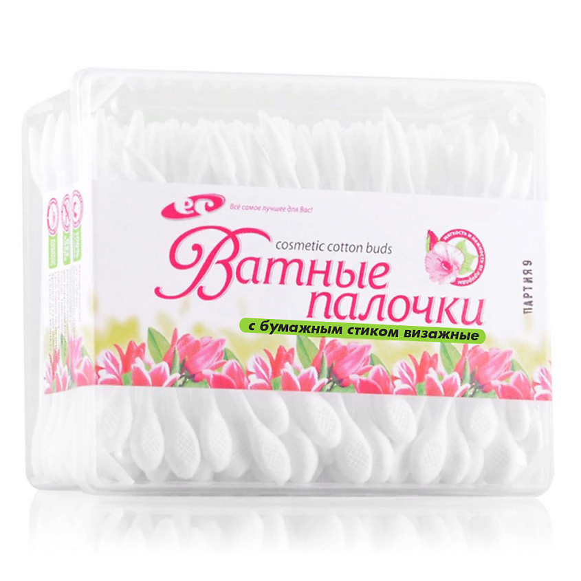 Изображение товара ЕМЕЛЬЯНЪ САВОСТИНЪ Палочки визажные ЭКО с бумажным стиком, 180 шт.